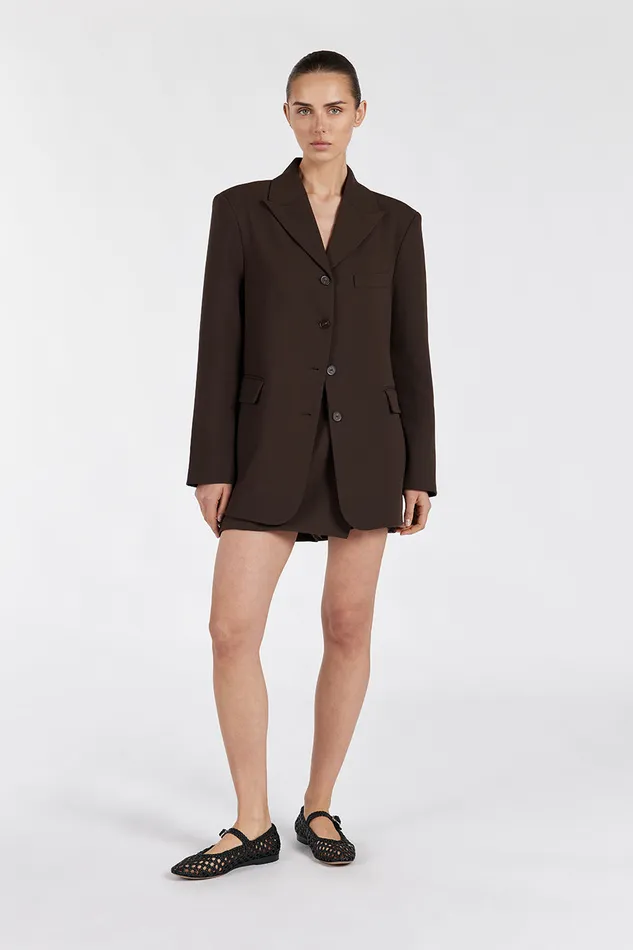 LIV BITTER CHOC BOYFRIEND BLAZER Women DISSH Blazers