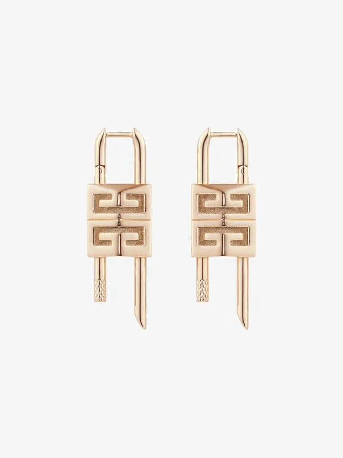 Lock Earrings In Metal Rose Golden Women Givenchy Jewelry