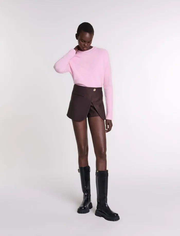Maje Sweaters and Cardigans Womens Cashmere Jumper Pale Pink