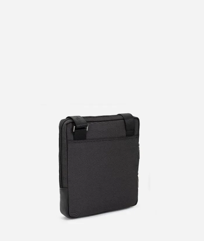 Man Crossbody and Messenger Bags Alviero Martini Geo Classic Shoulder Bag Reporter Media Black