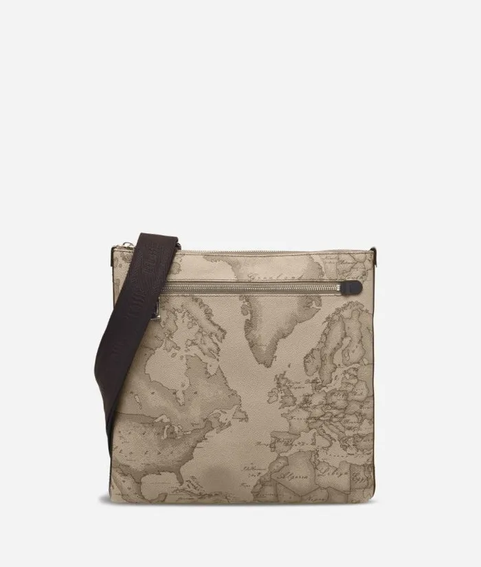 Man Crossbody and Messenger Bags Alviero Martini Geo Tortora Large Crossbody Bag Man Crossbody and Messenger Bags Alviero Martini Geo Tortora Large Crossbody Bag