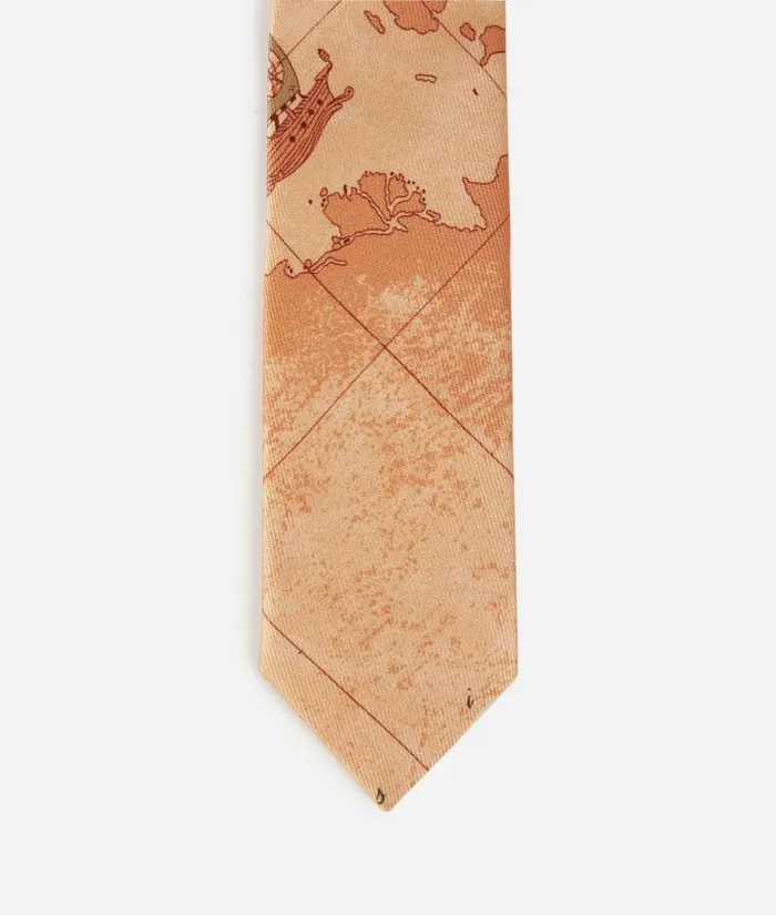 Man Scarves and Hats Alviero Martini Geo Classic Print Tie