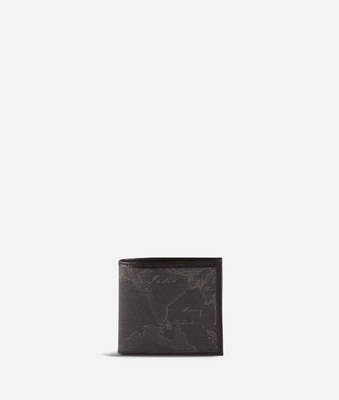 Man Wallets Alviero Martini Geo Black Small Wallet Black