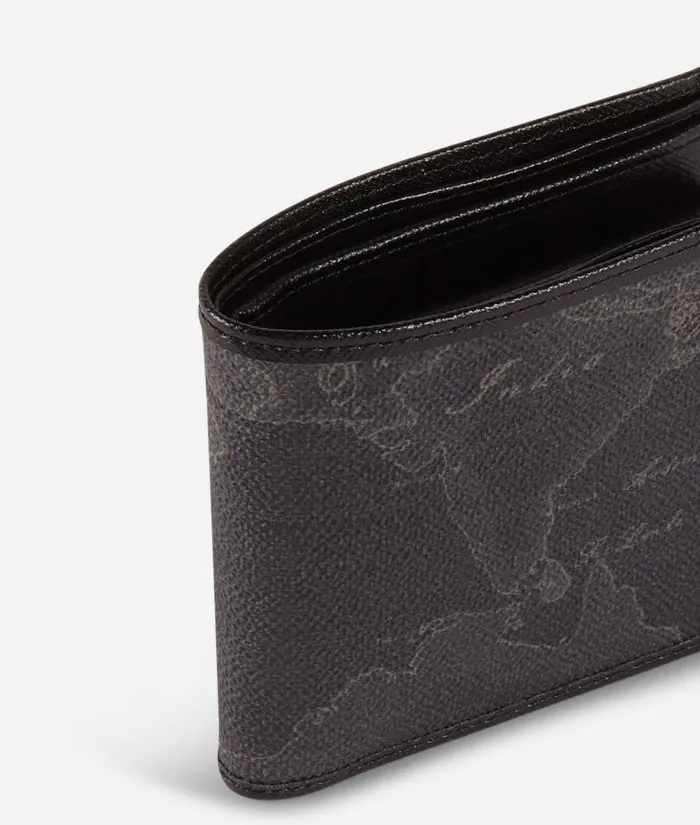 Man Wallets Alviero Martini Geo Black Small Wallet Black