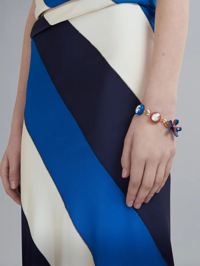 Marni Daisy And Blue Bracelet Red Womens Bracelets Marni Daisy And Blue Bracelet Red Womens Bracelets