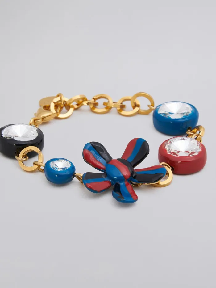 Marni Daisy And Blue Bracelet Red Womens Bracelets Marni Daisy And Blue Bracelet Red Womens Bracelets