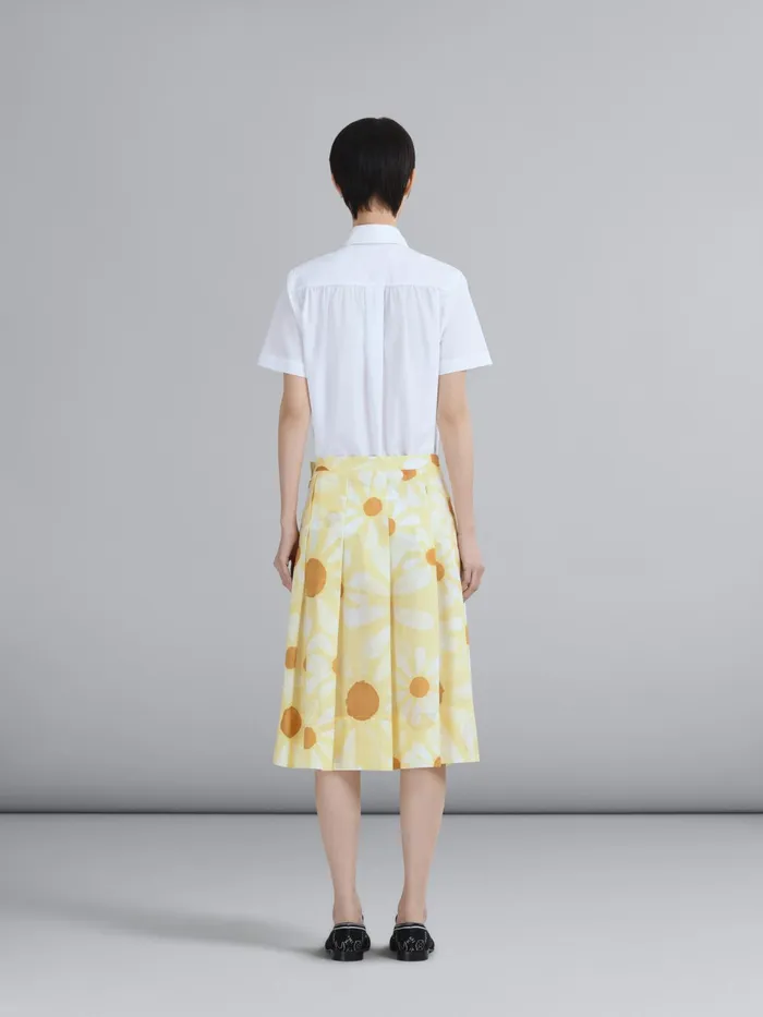 Marni Euphoria Print Cotton Voile Skirt Citrine Womens Skirts Marni Euphoria Print Cotton Voile Skirt Citrine Womens Skirts