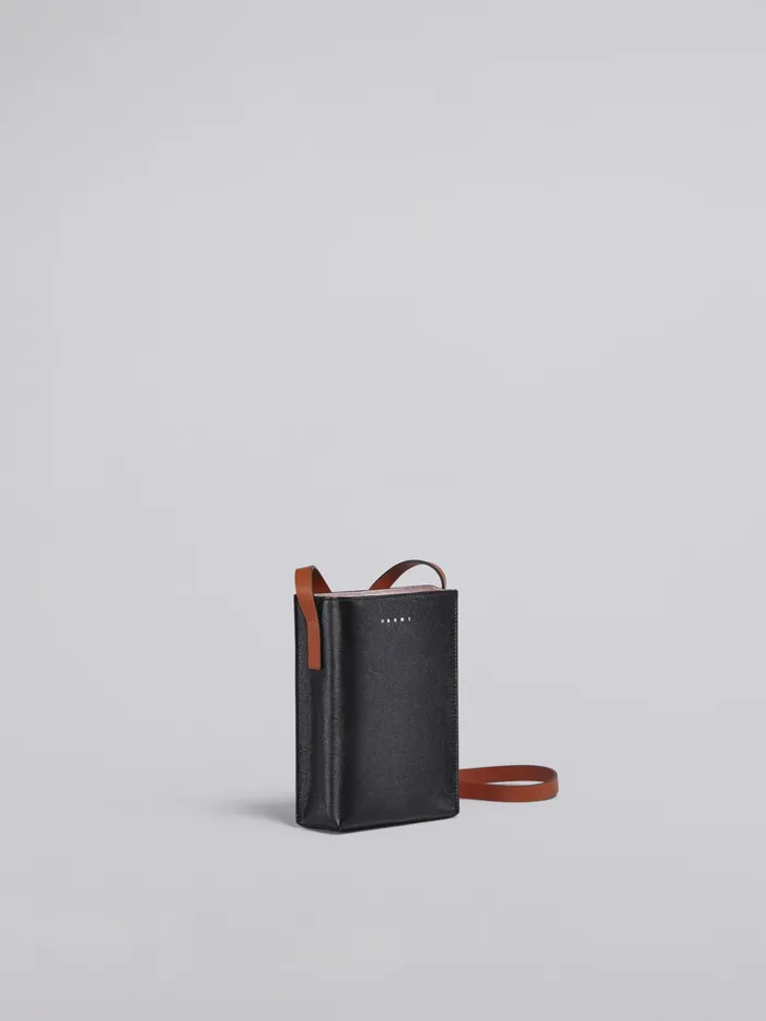Marni Museo Soft Nano Bag In And Green Leather Black Womens Crossbody Bags Marni Museo Soft Nano Bag In And Green Leather Black Womens Crossbody Bags