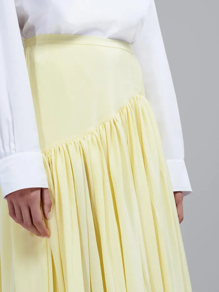 Marni Silk Crepe Skirt Ivory Womens Skirts Marni Silk Crepe Skirt Ivory Womens Skirts