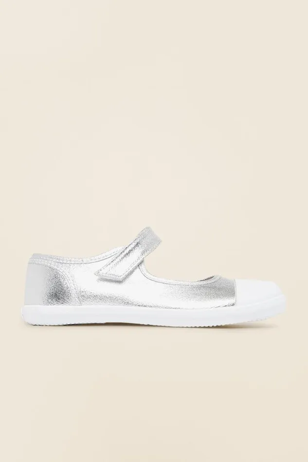 Mary Janes Girl Seed Heritage Mary Jane Canvas Shoes Silver