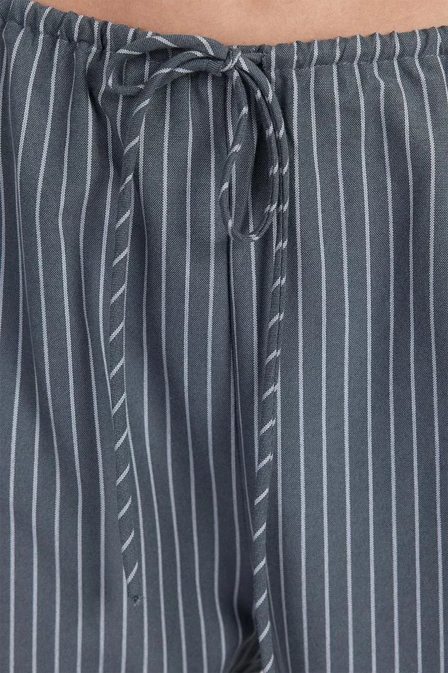 MASON SLATE STRIPE DRAWSTRING PANT Women DISSH Pants