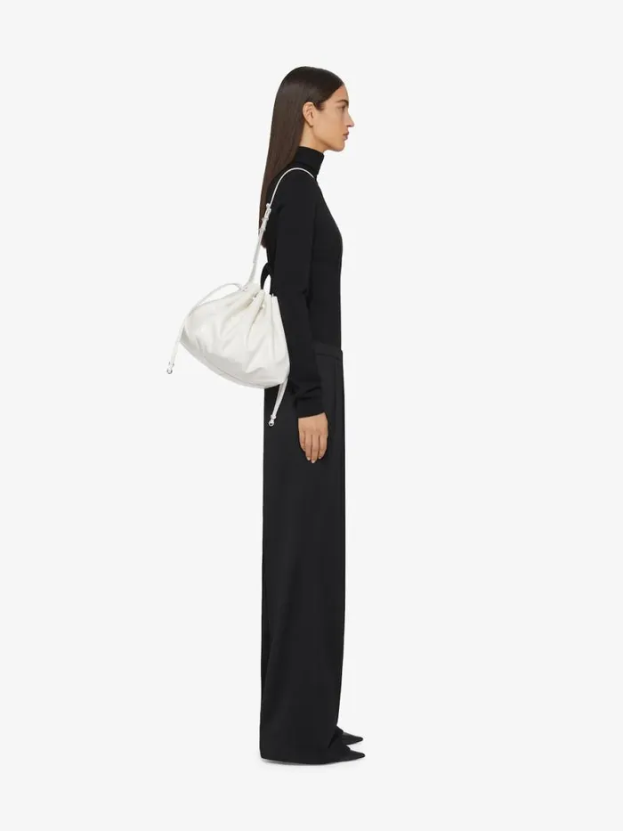 Medium Pumpkin Bag In Crackled Leather Ivory Women Givenchy Shoulder Bags