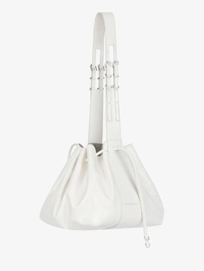Medium Pumpkin Bag In Crackled Leather Ivory Women Givenchy Shoulder Bags
