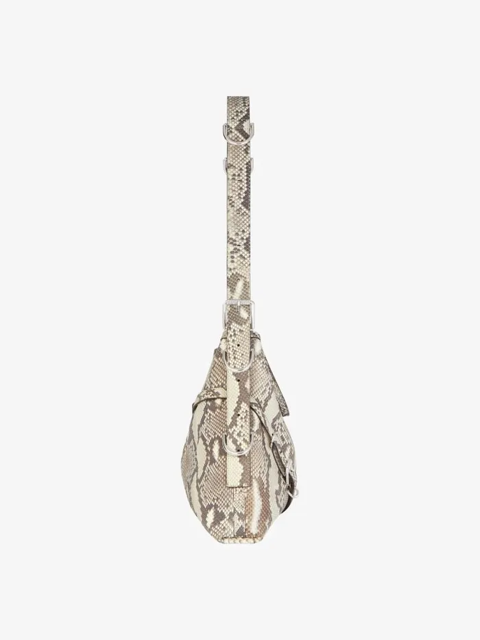 Medium Voyou Bag In Python Greynatural Women Givenchy Shoulder Bags