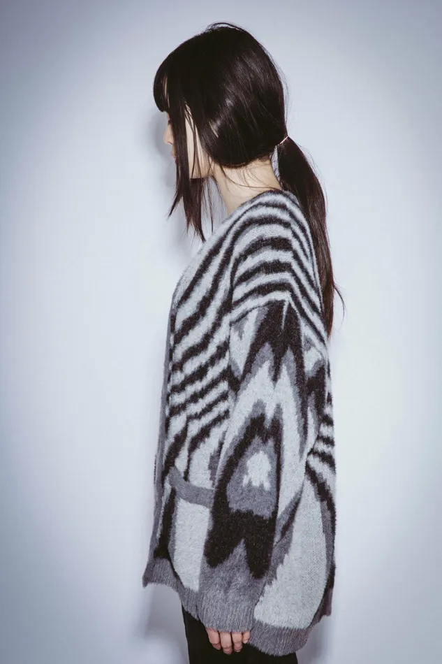 Men Acid Hairy Cardigan Fucking Awesome Sweaters