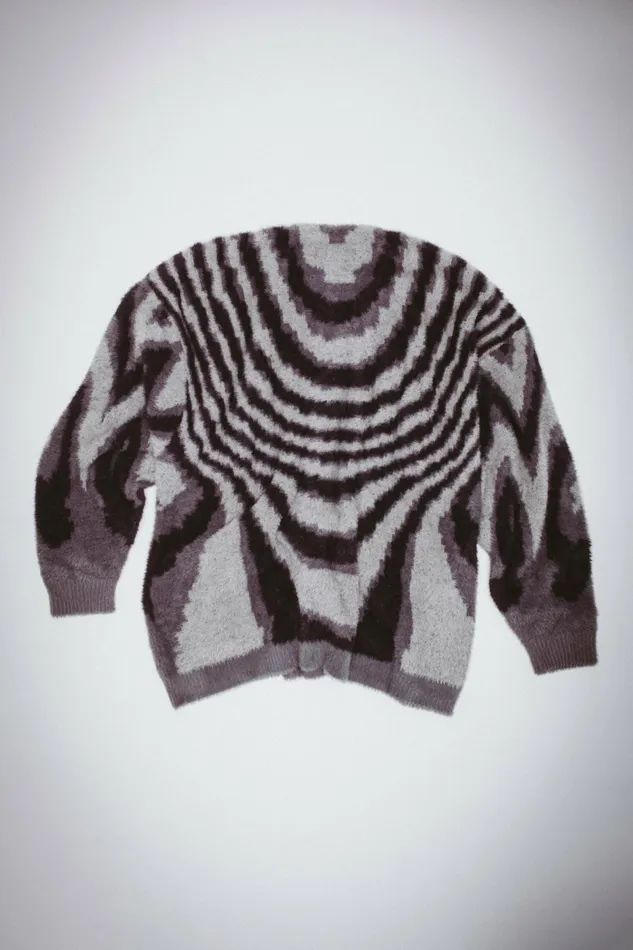 Men Acid Hairy Cardigan Fucking Awesome Sweaters