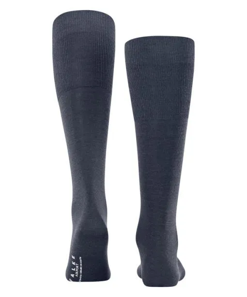 Men Airport Men Kneehigh Socks Dark Blue Mel FALKE Knee High Socks