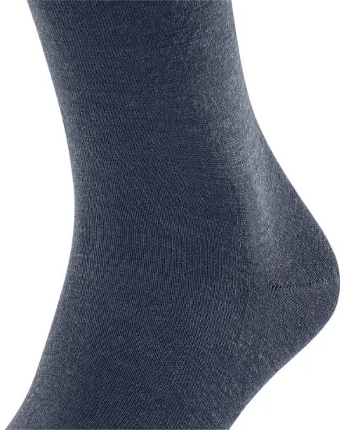 Men Airport Men Kneehigh Socks Dark Blue Mel FALKE Knee High Socks