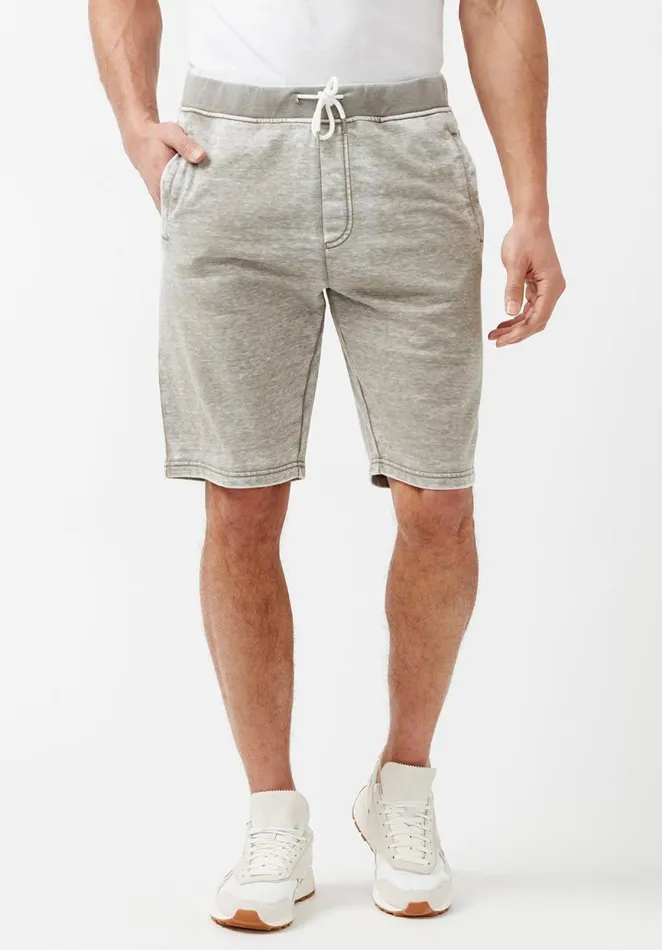 Men Baran Burnout Light Army Green Sweatshorts Army Green Buffalo David Bitton Shorts
