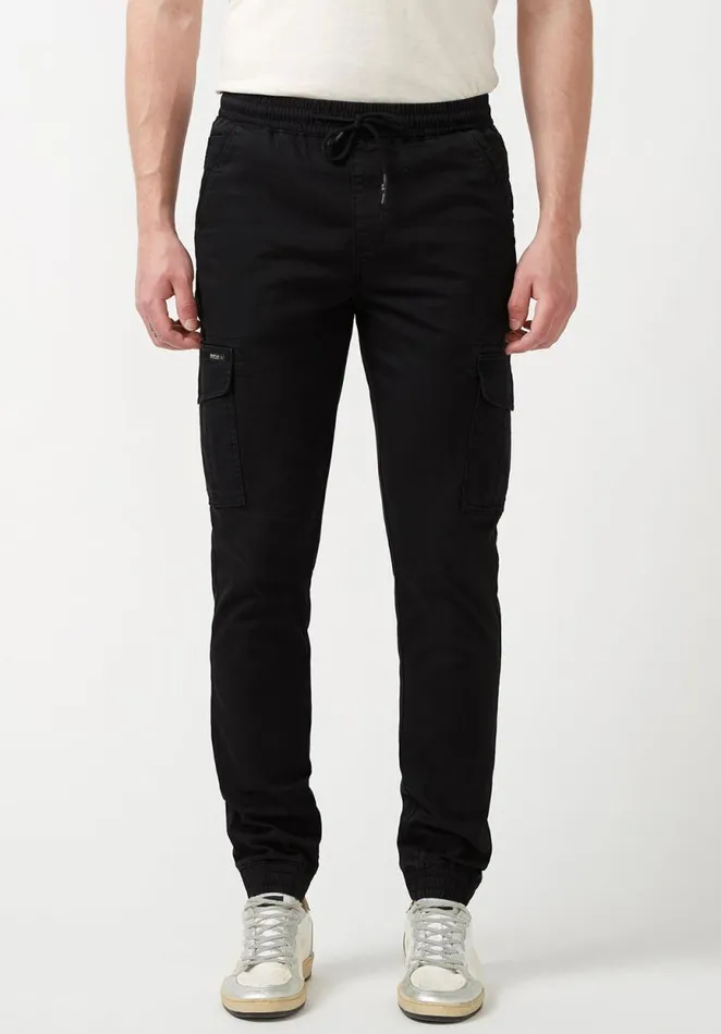 Men Cargo Tom Black Men039s Jogger Pants Black Buffalo David Bitton Pants