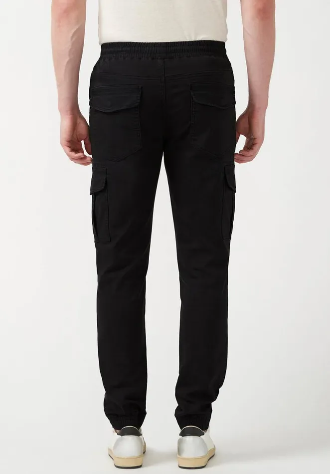 Men Cargo Tom Black Men039s Jogger Pants Black Buffalo David Bitton Pants