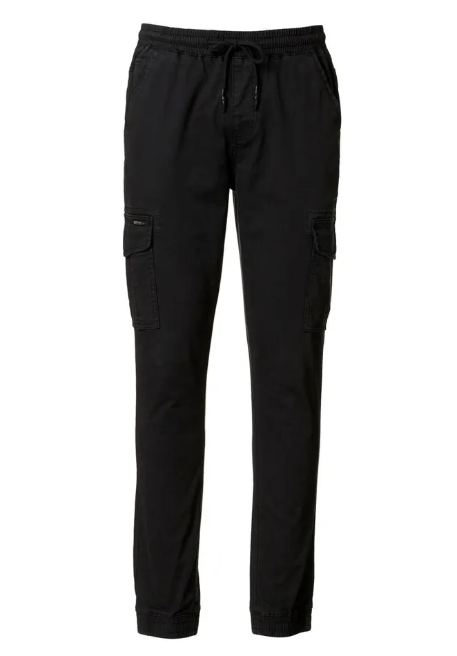 Men Cargo Tom Black Men039s Jogger Pants Black Buffalo David Bitton Pants