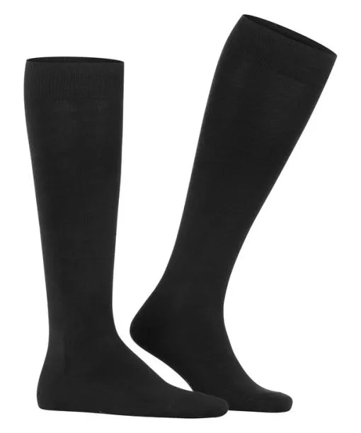 Men Family Men Kneehigh Socks Black FALKE Knee High Socks