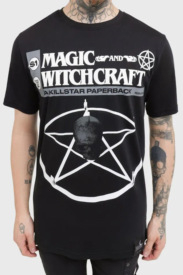 Men Graphic Tops Killstar Paperback TShirt