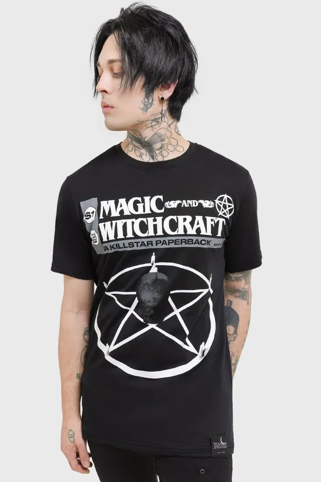 Men Graphic Tops Killstar Paperback TShirt
