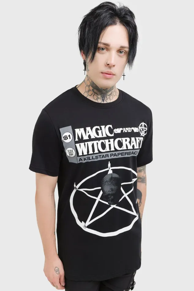 Men Graphic Tops Killstar Paperback TShirt