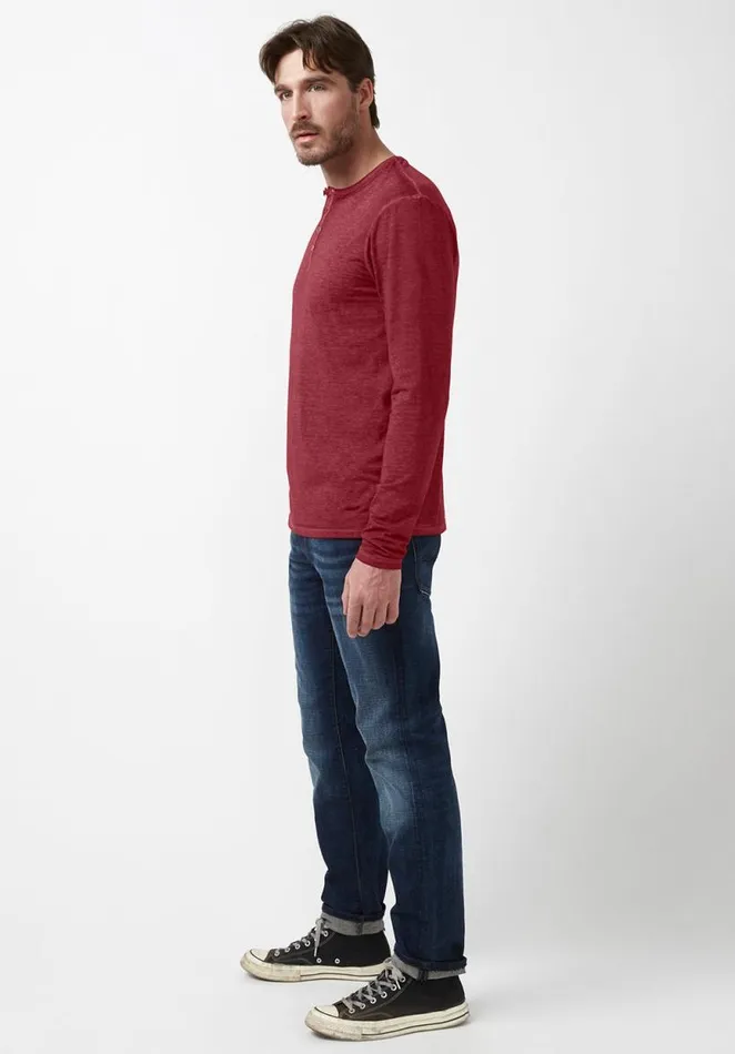 Men Kaduk Red LongSleeve Mens Top Cranberry Buffalo David Bitton Tops and Tees
