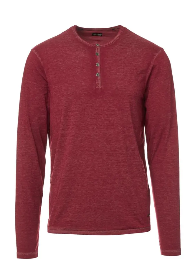 Men Kaduk Red LongSleeve Mens Top Cranberry Buffalo David Bitton Tops and Tees
