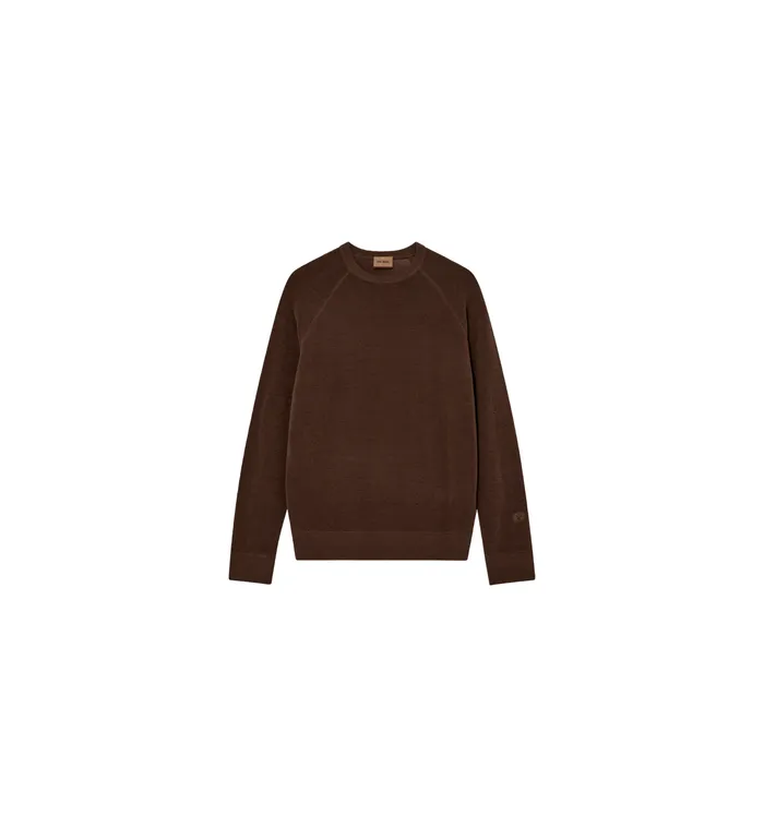 Men Knits MOS MOSH MMGPablo Wool Knit Brown Latte