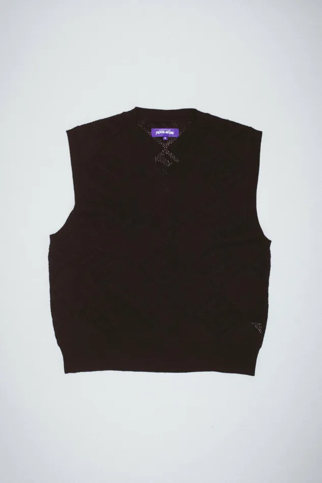 Men Letter Square Vest Fucking Awesome Sweaters