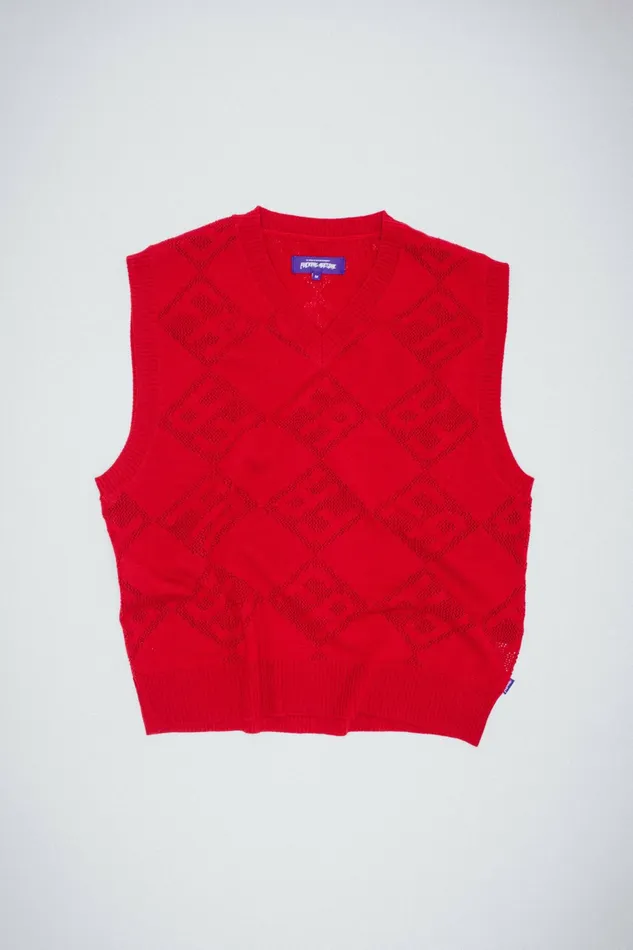 Men Letter Square Vest Fucking Awesome Sweaters Men Letter Square Vest Fucking Awesome Sweaters