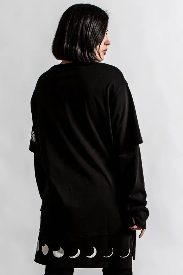 Men Long Sleeves Killstar Shine Bright 2Layer Top