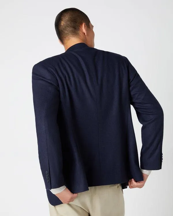 Men Men039s Knitted Cashmere BlazerIn Navy Blue Navy Blue NPeal Coats and Jackets