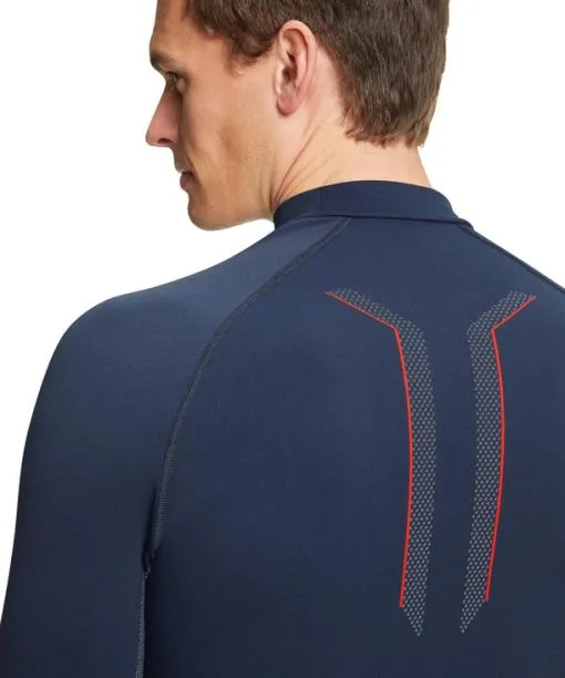 Men Men Long Sleeve Shirt Maximum Warm Space Blue FALKE Long Sleeve Shirts