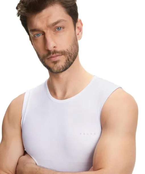 Men Men Singlet Warm White FALKE Short Sleeve Shirts