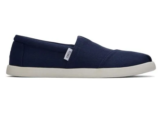 Men MenAlp Fwd Navy Recycled Cotton Canvas Navy TOMS Alpargatas