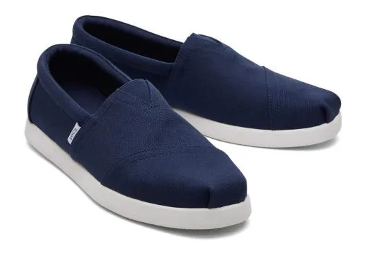 Men MenAlp Fwd Navy Recycled Cotton Canvas Navy TOMS Alpargatas
