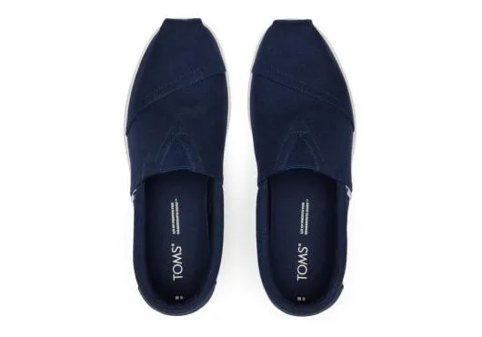 Men MenAlp Fwd Navy Recycled Cotton Canvas Navy TOMS Alpargatas