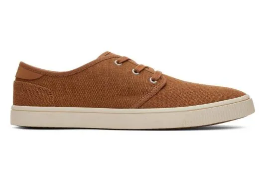 Men MenCarlo Tan Heritage Canvas LaceUp Sneaker Tan TOMS Sneakers