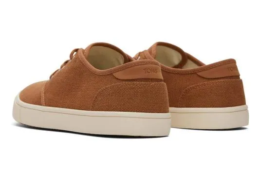 Men MenCarlo Tan Heritage Canvas LaceUp Sneaker Tan TOMS Sneakers