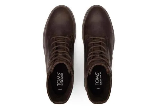 Men MenNavi TRVL Lite Ranger Brown Water Resistant Boot Dark Brown Water Resistant TOMS Boots
