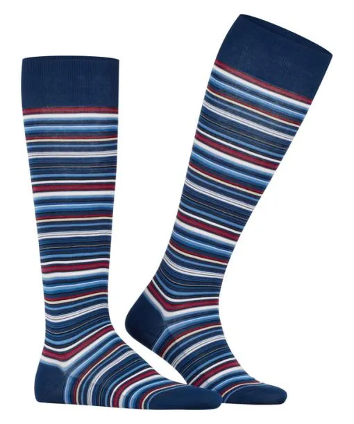 Men Microblock Men Kneehigh Socks Royal Blue FALKE Knee High Socks