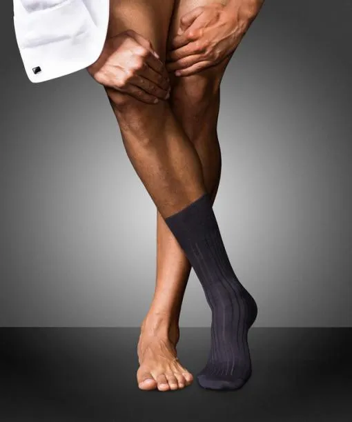 Men No 13 Finest Piuma Cotton Men Socks Stone FALKE By Material