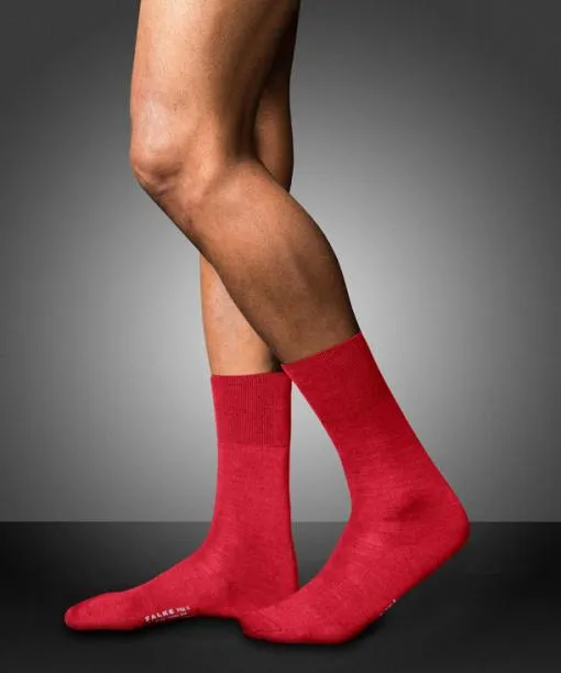 Men No 6 Finest Merino and Silk Men Socks Cardinal FALKE By Material