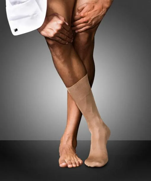 Men No 9 Pure Fil Dcosse Men Socks Brownie Me FALKE Socks