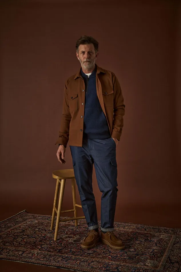 Men Overshirts MOS MOSH MMGBirk Antonio Overshirt Warm Camel
